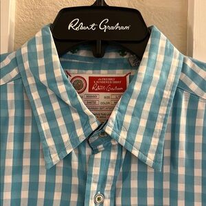 Robert Graham Blue Checkered Men's Shirt